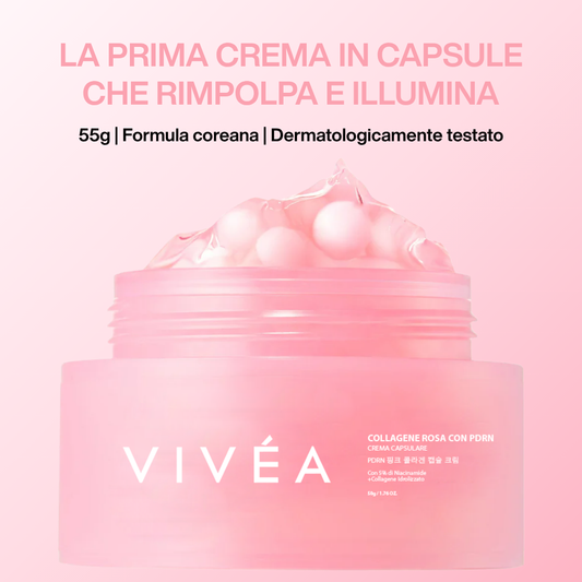 Crema Rosa in Capsule che Rimpolpa, Illumina e Uniforma