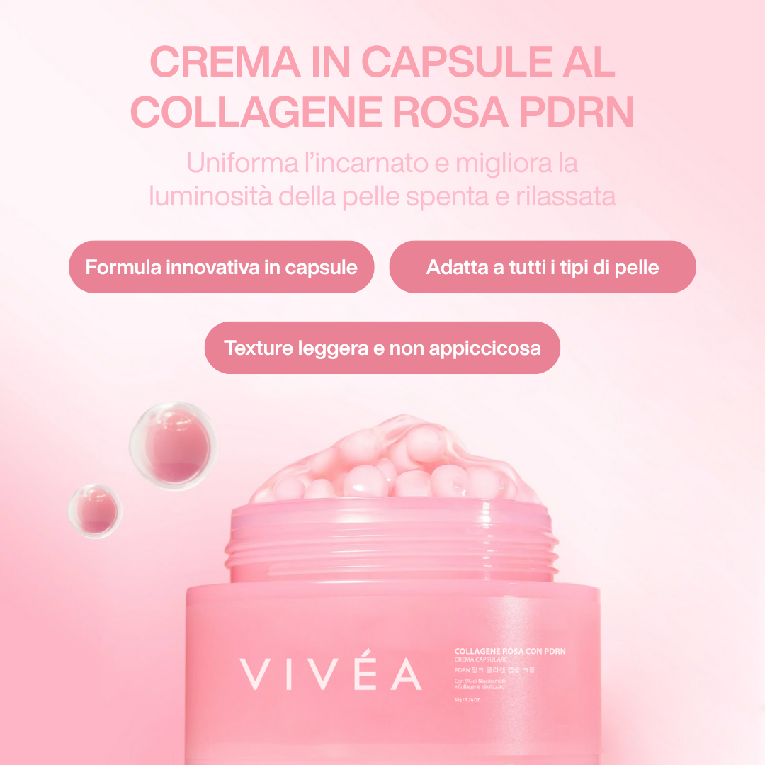 Crema Rosa in Capsule che Rimpolpa, Illumina e Uniforma